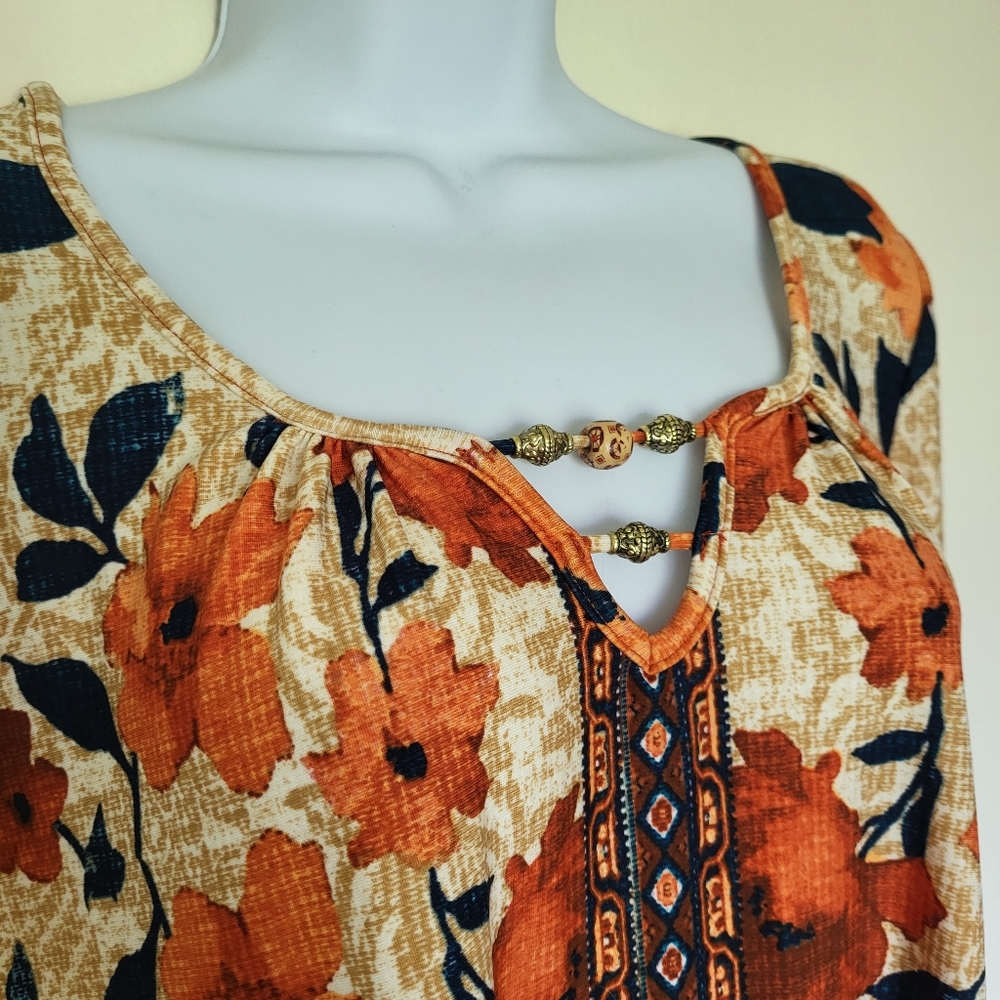 Funky flare dress with bell sleeves